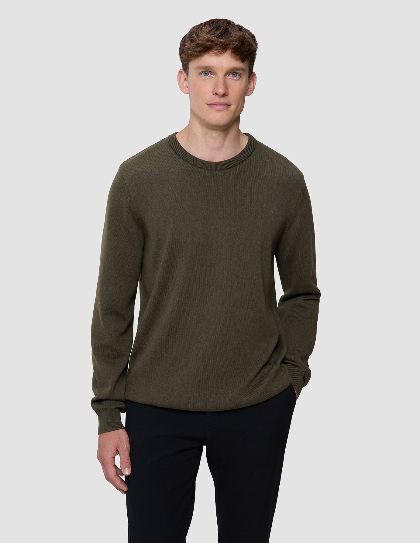 Everyday Knit Crewneck Nightfall Green